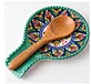 decorative hand painted spoon holder